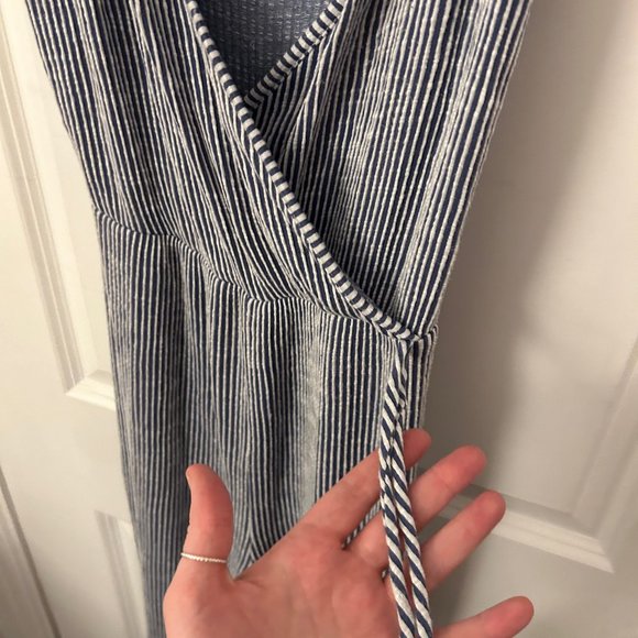 Caution to the Wind Women's Nautical Striped Jumpsuit size Large - Picture 9 of 13